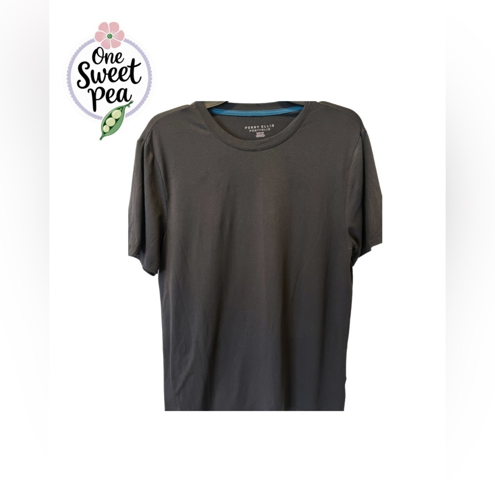 Perry Ellis Black Short Sleeve Tee